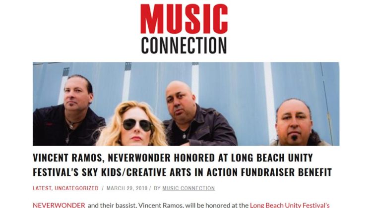 Music Connection: Vincent Ramos, Neverwonder Honored At Long Beach Unity Festival - 29 MAR 2019