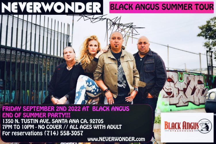 Neverwonder Black Angus Tour - 02 SEP 2022