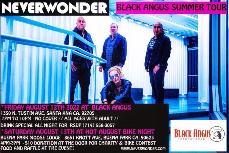 Neverwonder Black Angus Tour - 12 AUG 2022