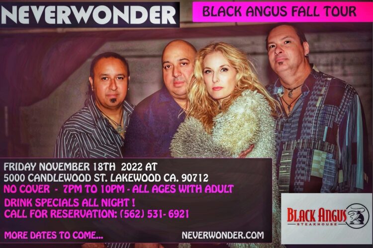Neverwonder Black Angus Tour - 18 NOV 2022