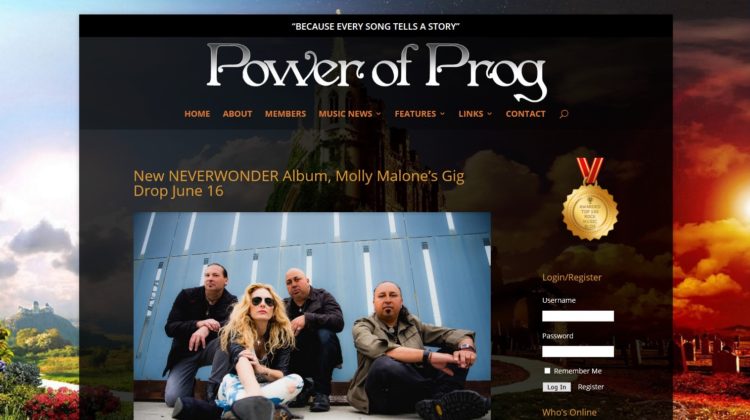 Power of Prog - New NEVERWONDER Album, Molly Malone’s Gig Drop June 16