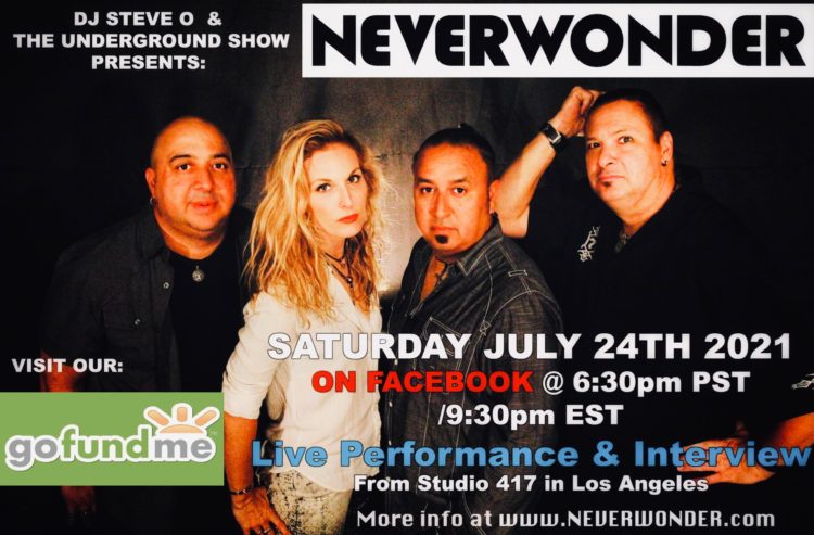 Neverwonder on the Underground Live Show with DJ Steve O - 21 JUL 2021